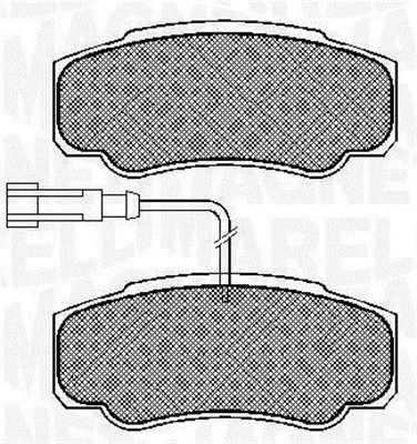 MAGNETI MARELLI Комплект тормозных колодок, дисковый тормоз 363916060573